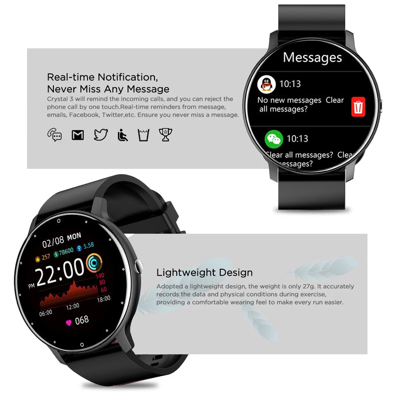 Touch Screen Fitness Watch
